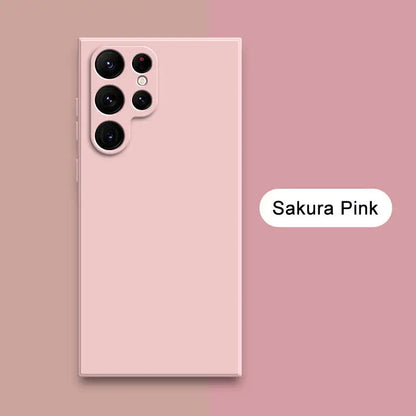 Solid Colour Liquid Silicone Phone Case (for Galaxy)