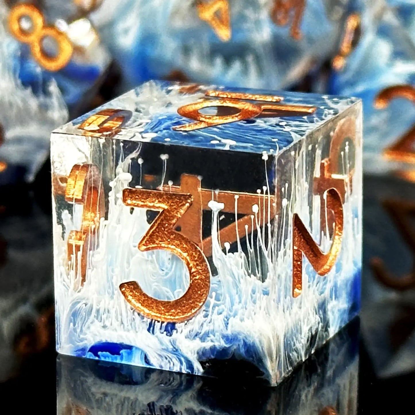 Ice Storm 7 pc Dice Set