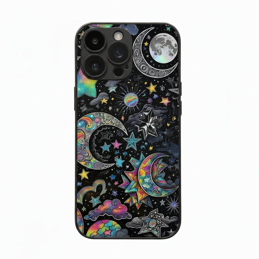 Stars And Moon Gloss Phone Case (for iPhone)