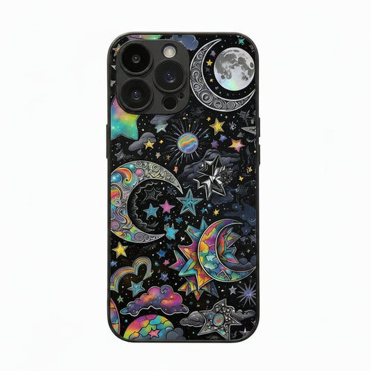 Stars And Moon Gloss Phone Case (for iPhone)