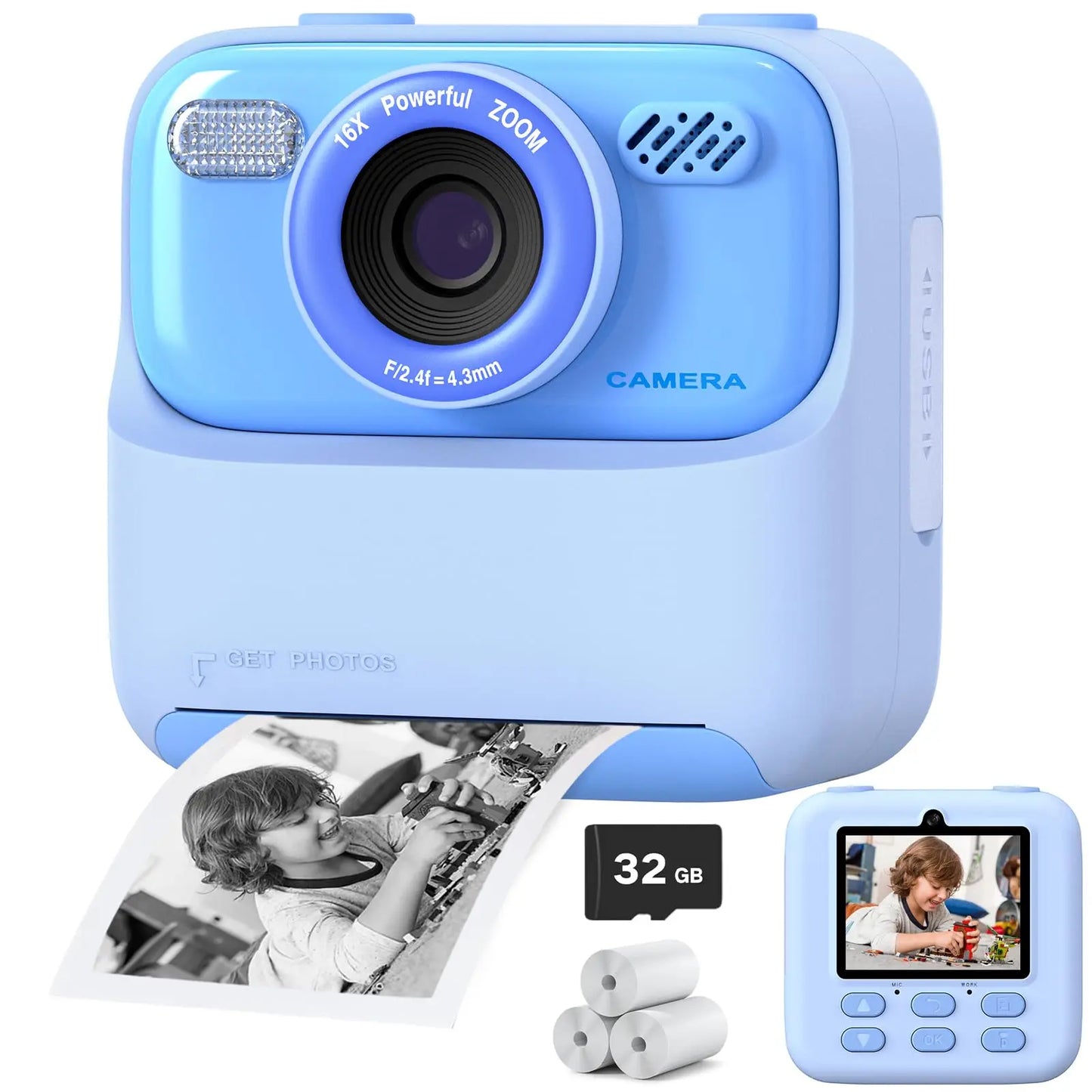Kids Instant Camera 1080P HD by Amorus