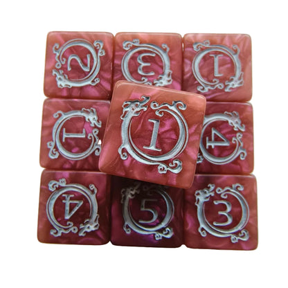 Dragon 10 Piece 6 Sided Dice Set