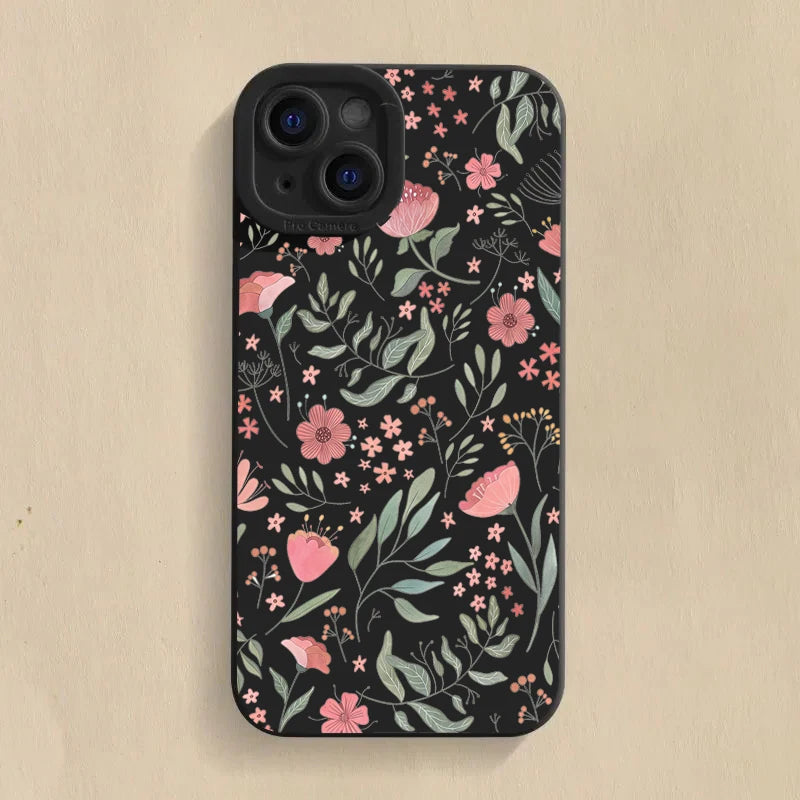 Colourful Flowers Silicone Phone Case (for iPhone)