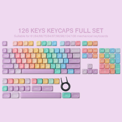 Colourful Gummies PBT Keycaps (126 Keys)