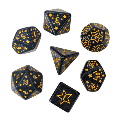 Starry 7 Piece Acrylic Dice Set