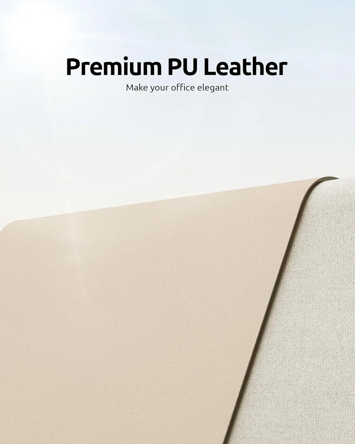 Large Colourful PU Leather Office Desk Mat