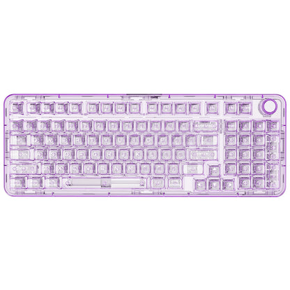 YUNZII X98 White Transparent Mechanical Gaming Keyboard