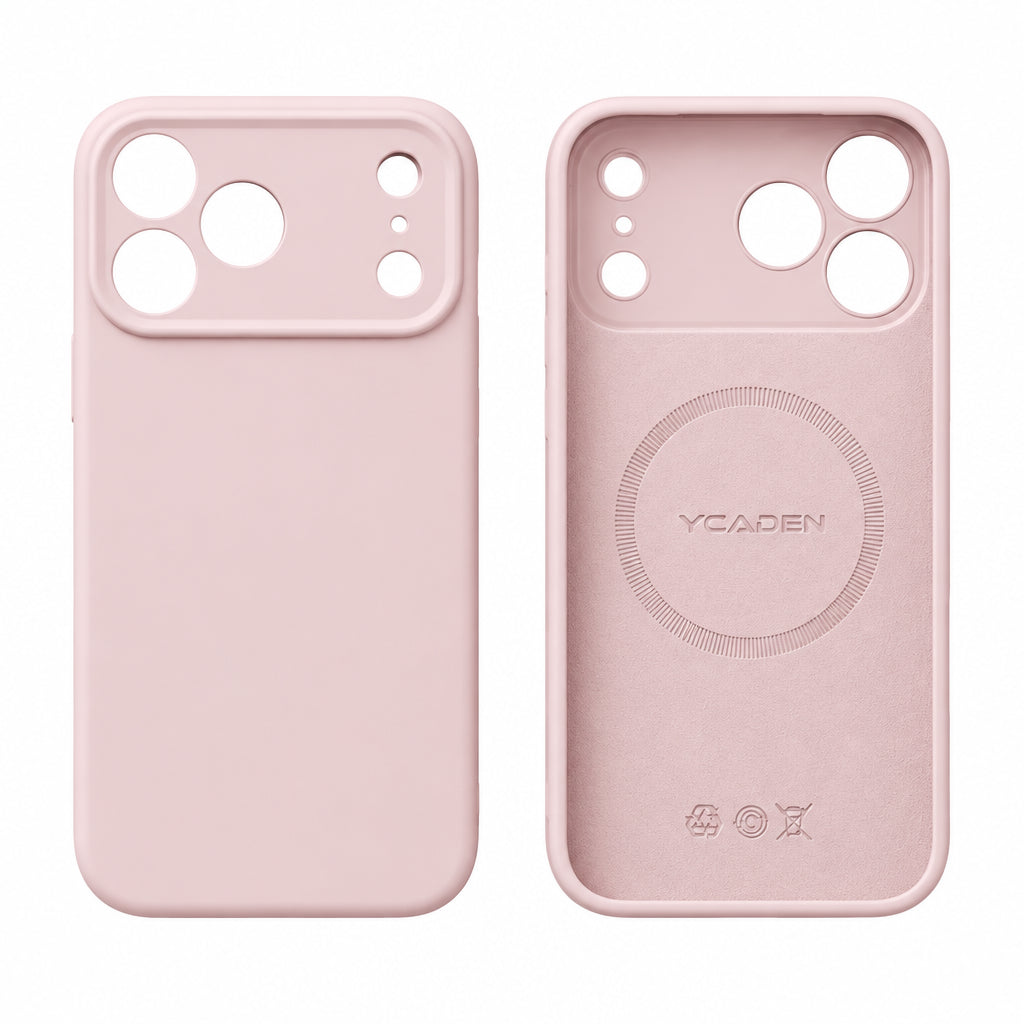 Light Pink liquid silicone case for iPhone
