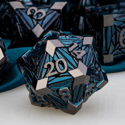 Fancy Metal DnD Dice Set