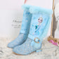 Disney Frozen Girls' Fluffy Winter Boots