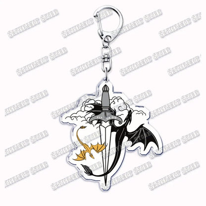 Fourth Wing Basgiath Dragon Keychain