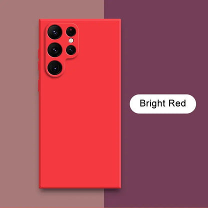 Solid Colour Liquid Silicone Phone Case (for Galaxy)