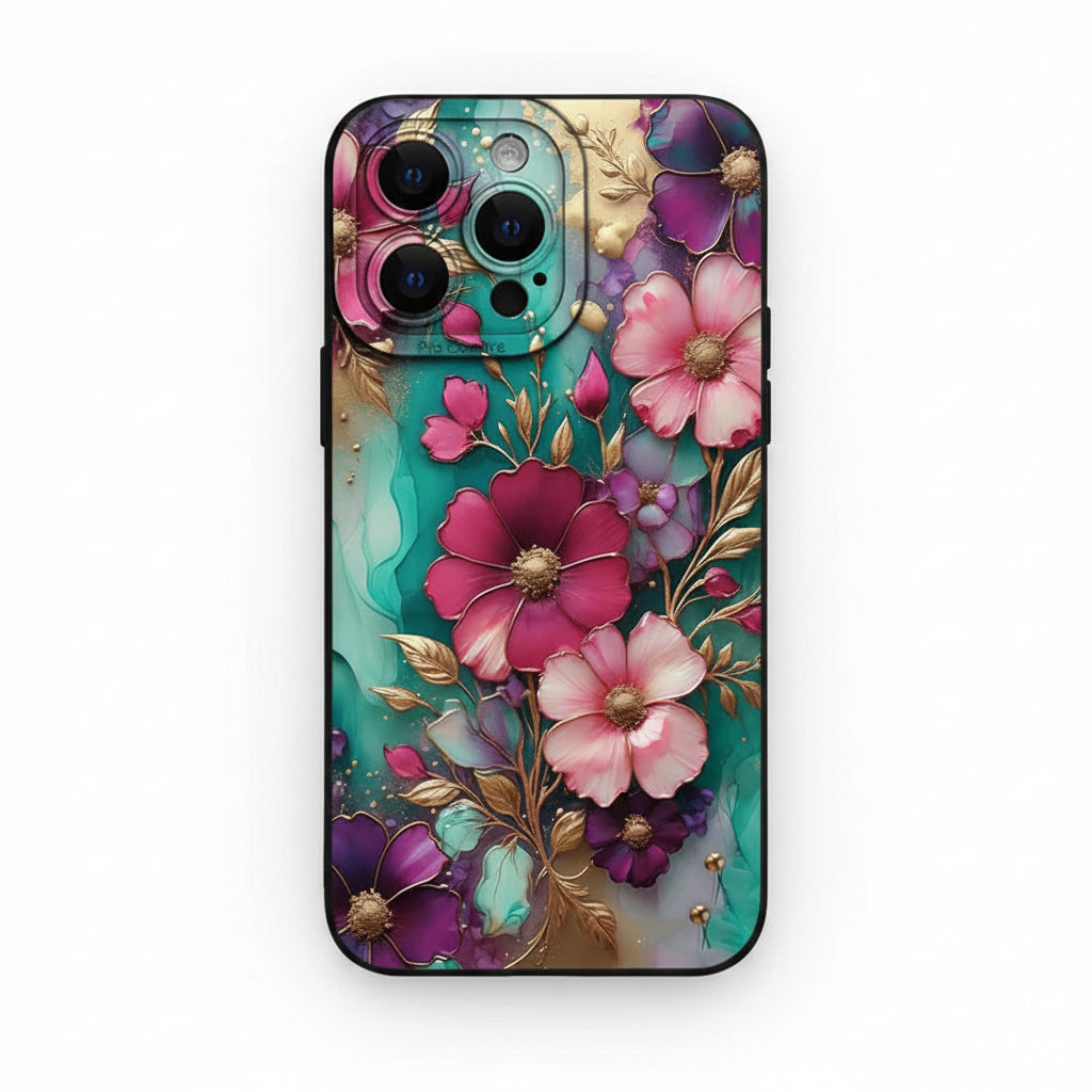Luxurious Flowers TPU Phone Case (for iPhone)