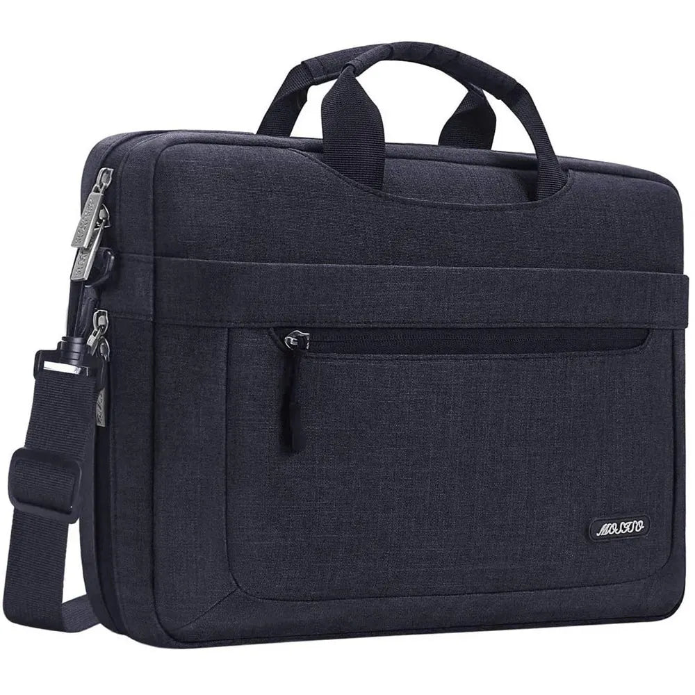 Mosiso Solid Colour Office Laptop Shoulder Bag