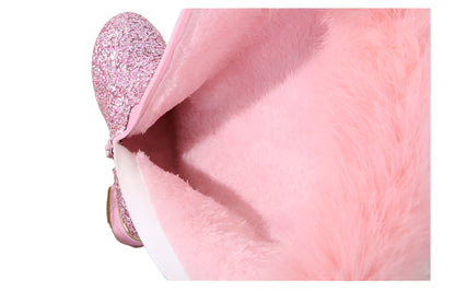 Girls' Fluffy-Lined Winter Boots with Elsa