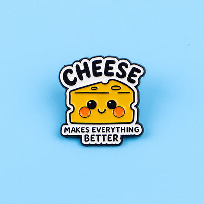 Cheese Fan Funny Enamel Pin