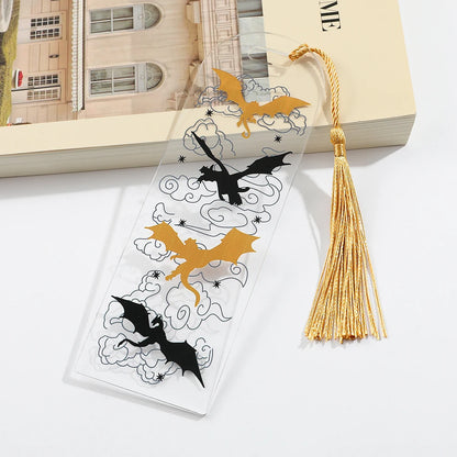 Dragon Bookmark with Tassels Inspired by Fourth Wing