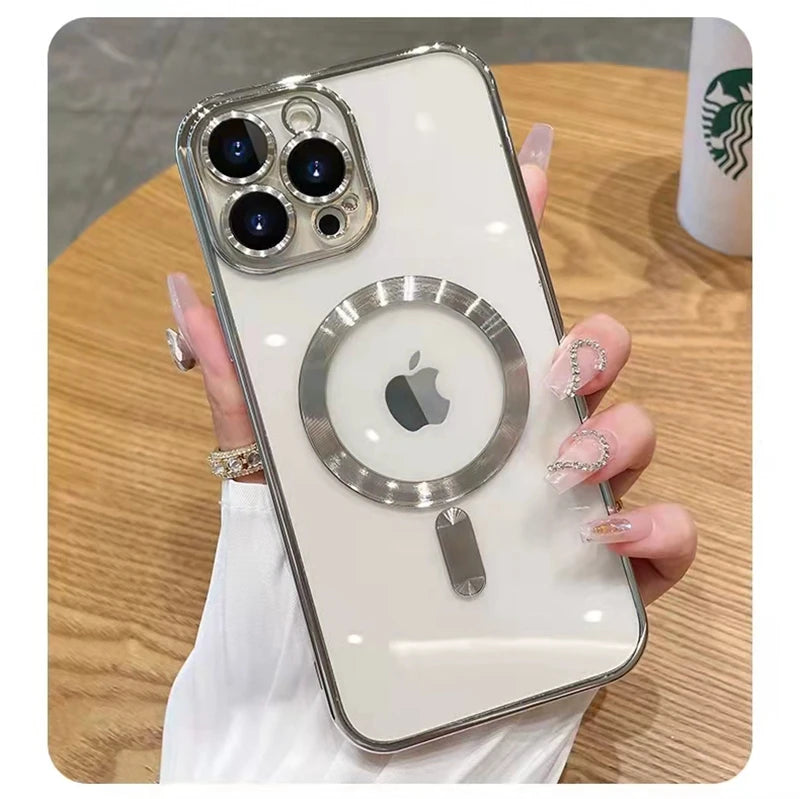 Metallic Plating Magsafe Phone Case ( for iPhone)