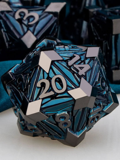 Fancy Metal DnD Dice Set
