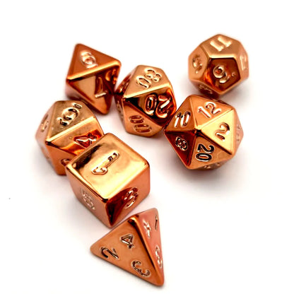 Shiny Electroplated 7pc Dice Set