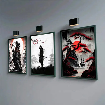 Japanese Scenery and Samurai Canvas Printswall