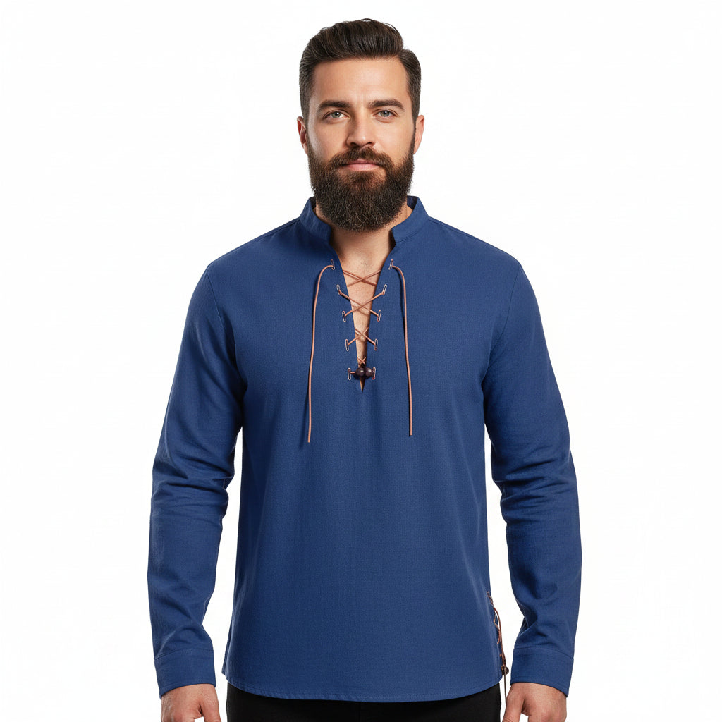 Medieval Men's Tie Front Shirt