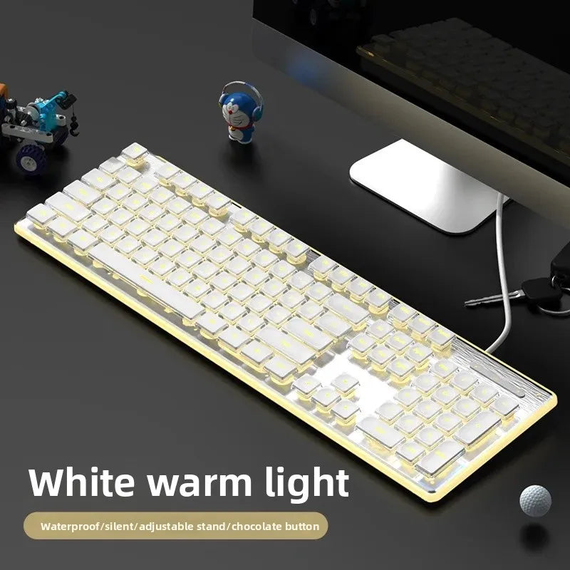 Ultra-Thin Silent Wired Mechanical Keyboard