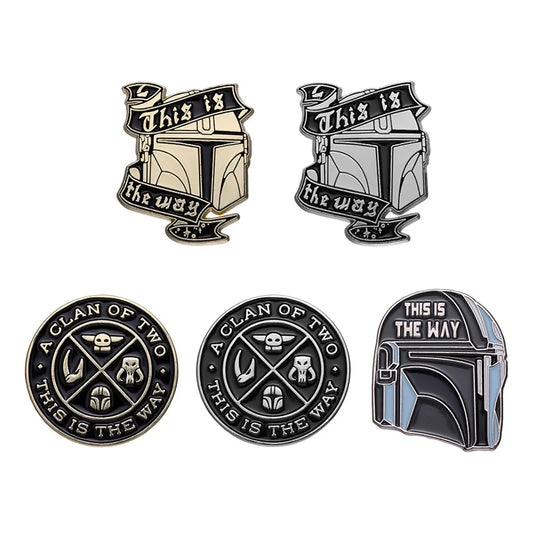 The Mandalorian This is The Way Metal Badges