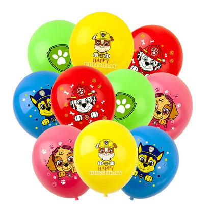 Birthday Party Balloon Set (10pc) of Paw Patrol