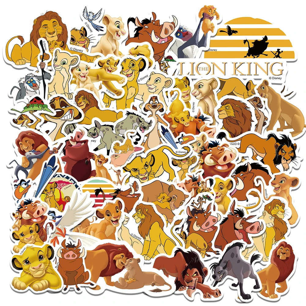 10/30/50PCS Disney The Lion King Cartoon Decal Stickers