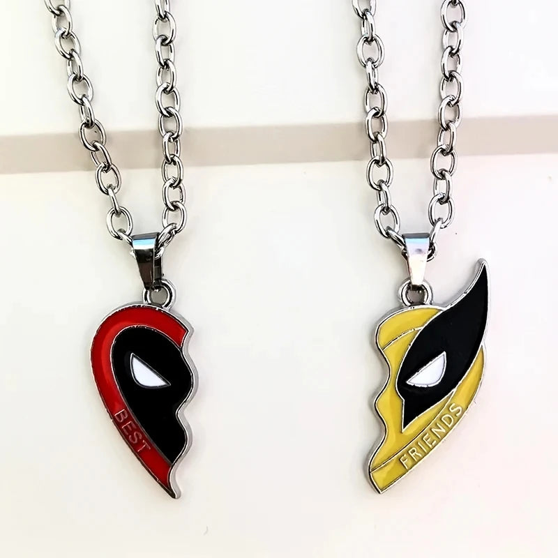 Deadpool & Wolverine Best Friends Necklace Set