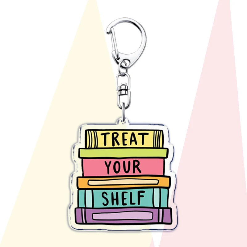 Book Lover Acrylic Keychains