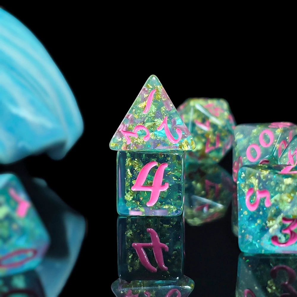 Rainbow Pastel 7pc Dice Set