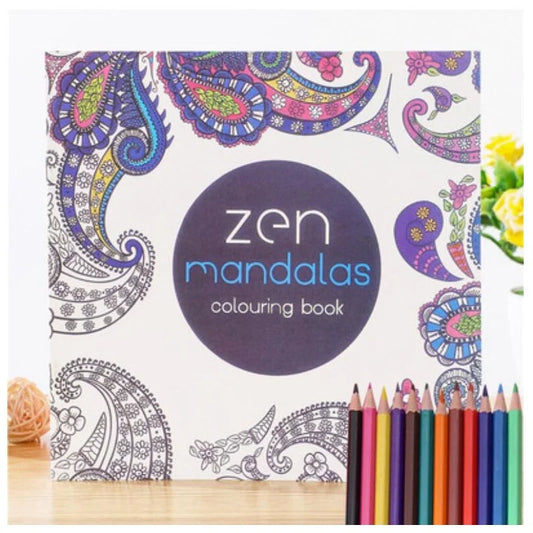 Zen Mandalas 128 Pages Colouring Book for Adults