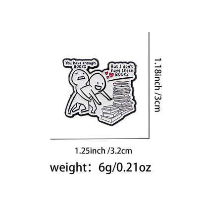 Book Obsession Funny Enamel Pin