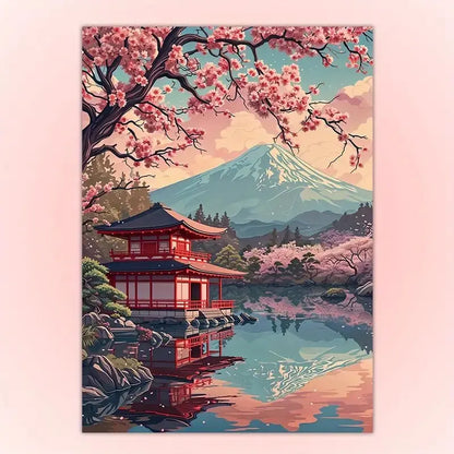 Japanese Scenery and Samurai Canvas Printswall