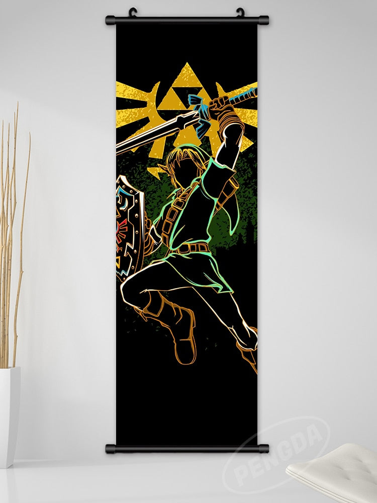 The Legend Of Zelda Dark Poster Scroll Wall Art