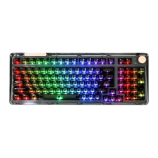 KiiBOOM Phantom 98 black mechanical keyboard with backlighting