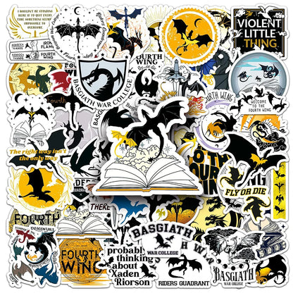 Cartoon Stickers 10/30/50pcs inspired by Fourth Wing