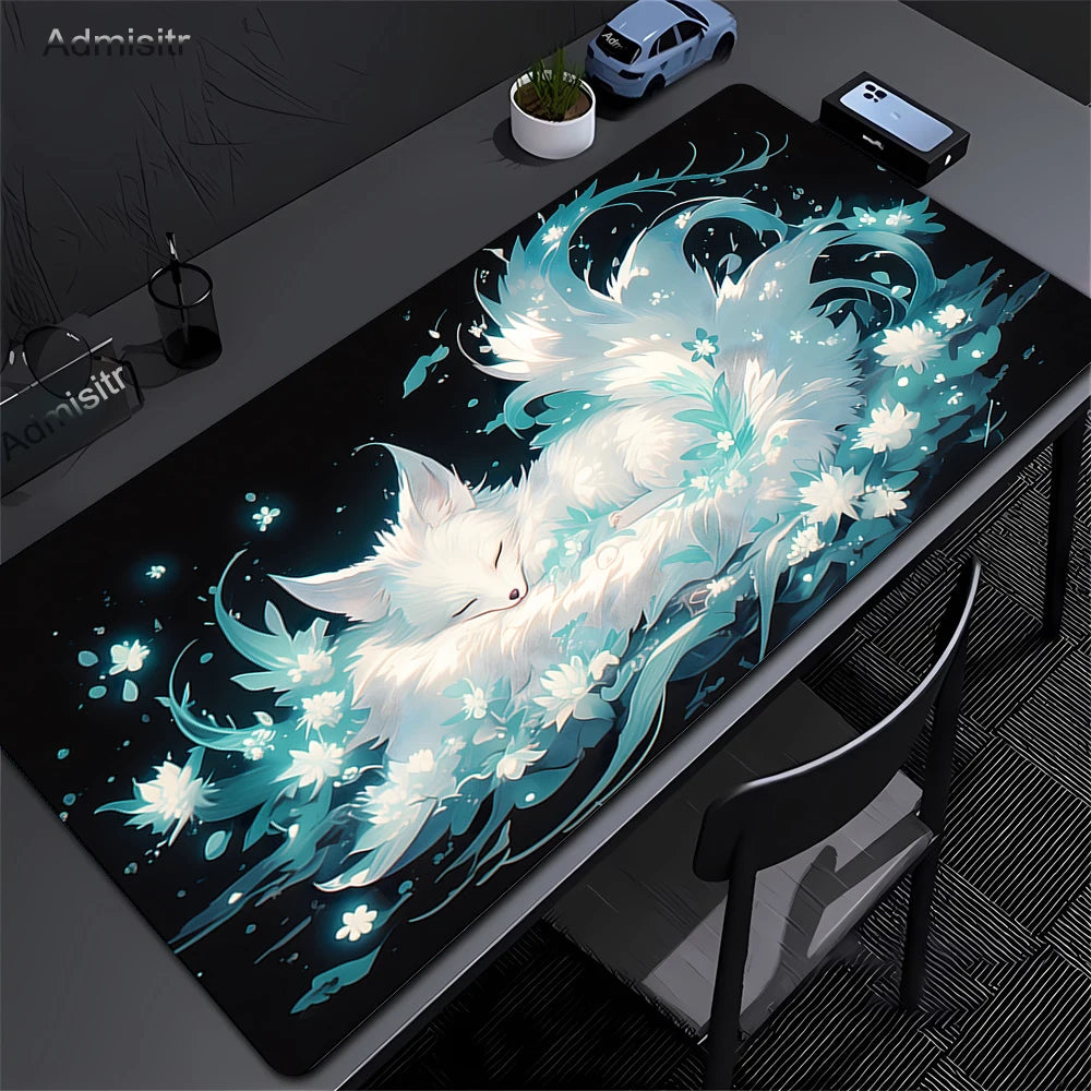 Mythical Fox Landscape Desk and Keyboard Mat