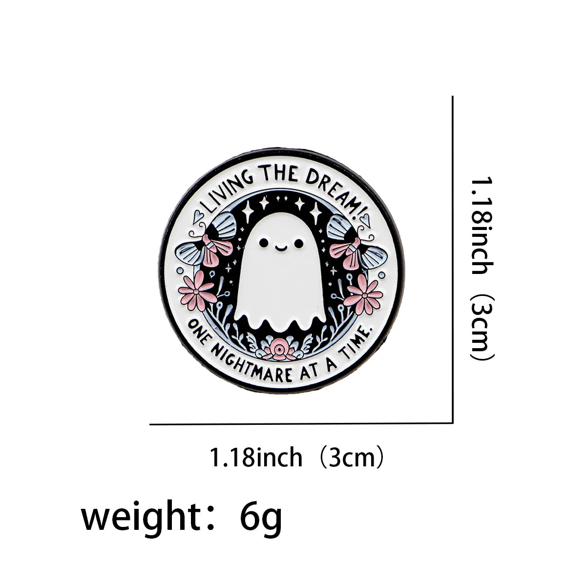 Living the Dream Sarcastic Enamel Pin