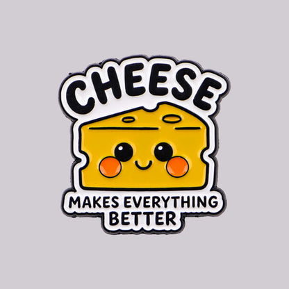 Cheese Fan Funny Enamel Pin