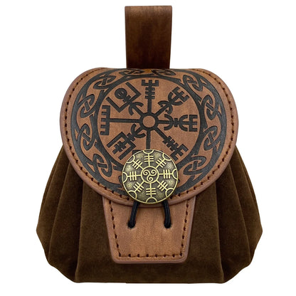 Medieval PU Leather Dice or Coin Bag