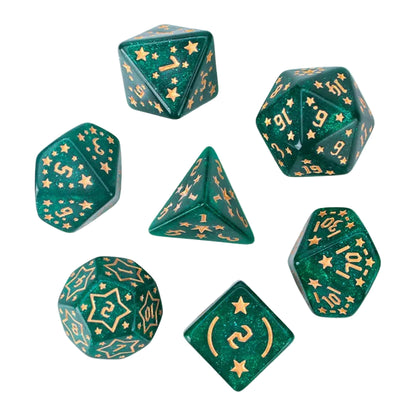 Starry 7 Piece Acrylic Dice Set