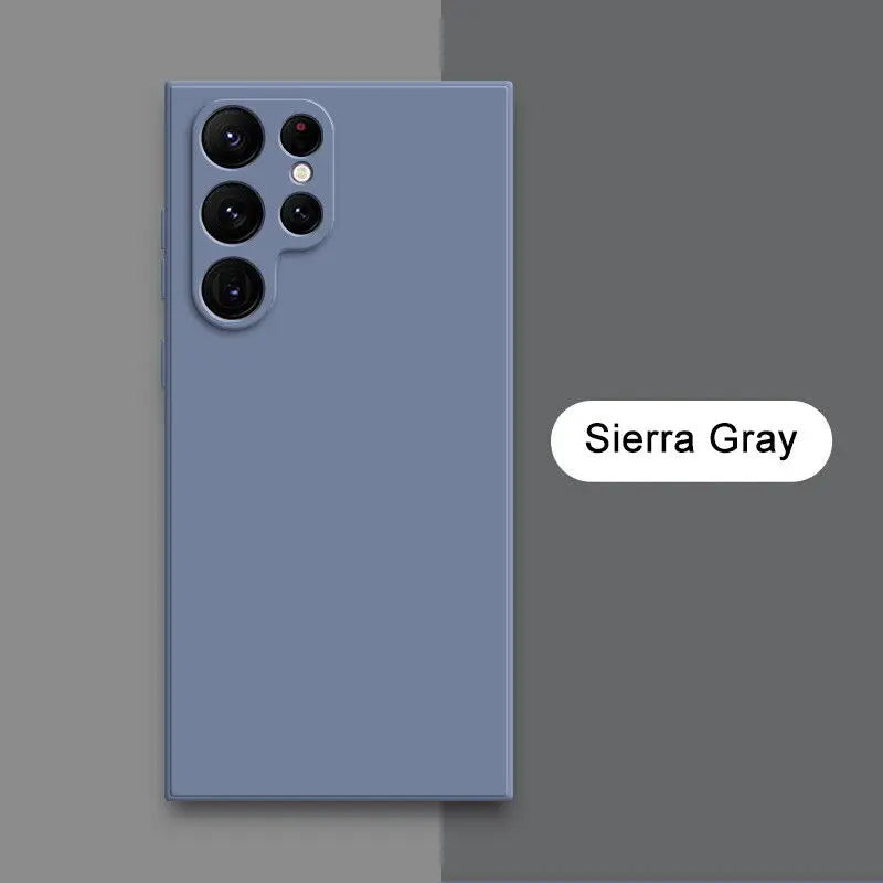 Solid Colour Liquid Silicone Phone Case (for Galaxy)