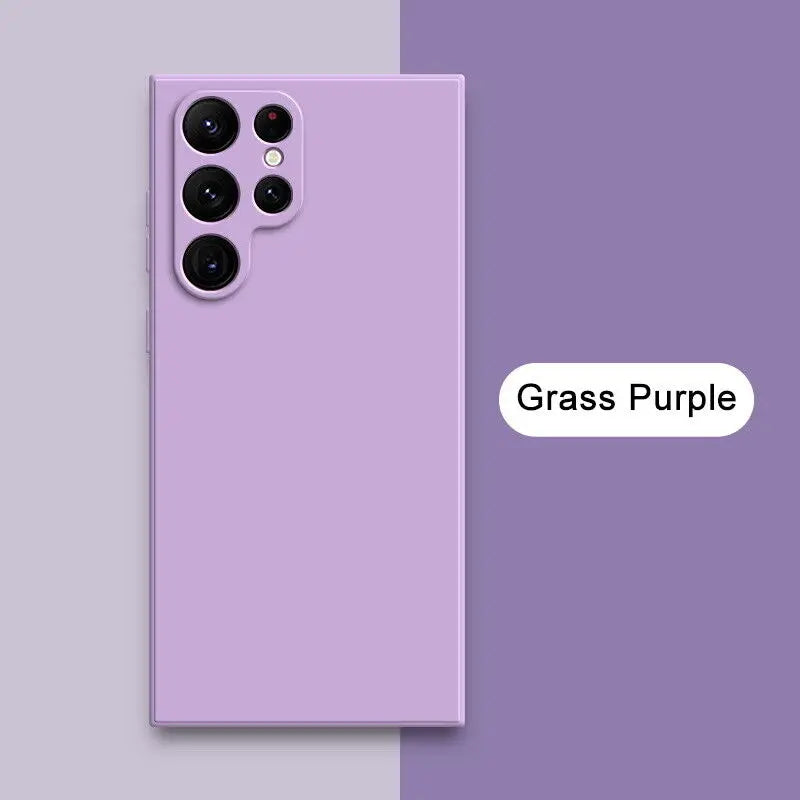 Solid Colour Liquid Silicone Phone Case (for Galaxy)