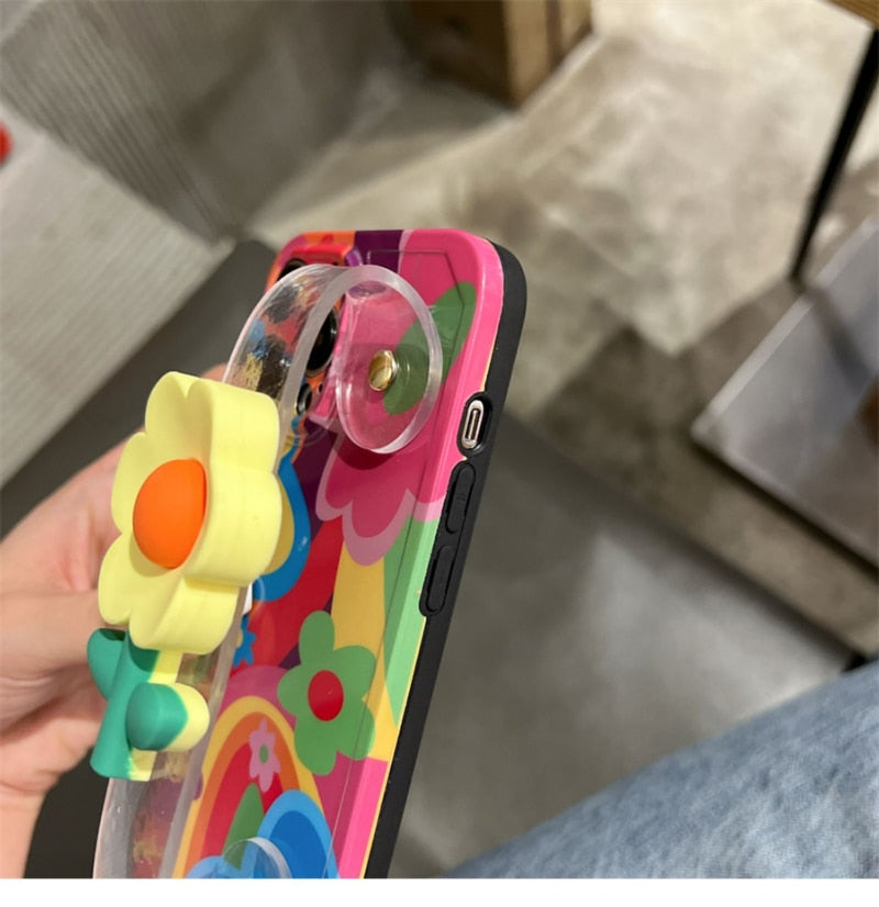 Happy Days Silicone iPhone Cover with Strap