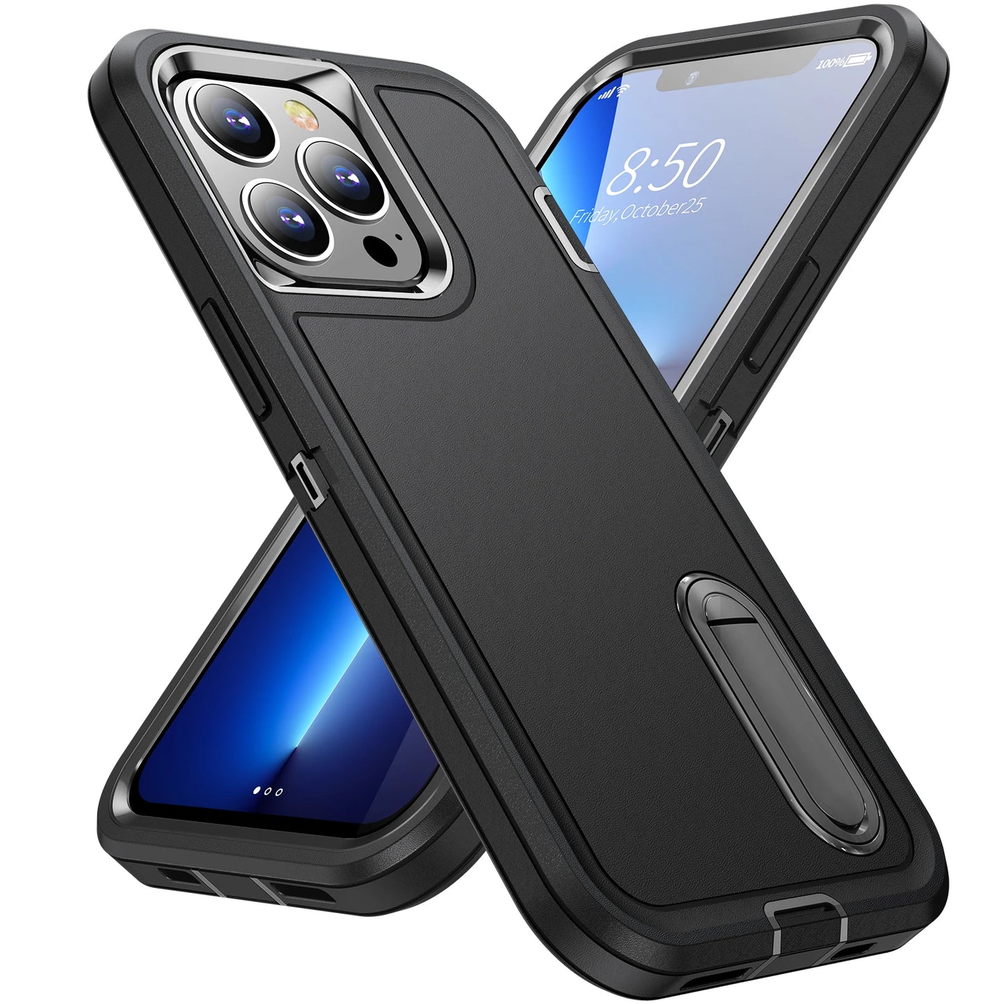 Defend Heavy Armour Shockproof iPhone Case - Black