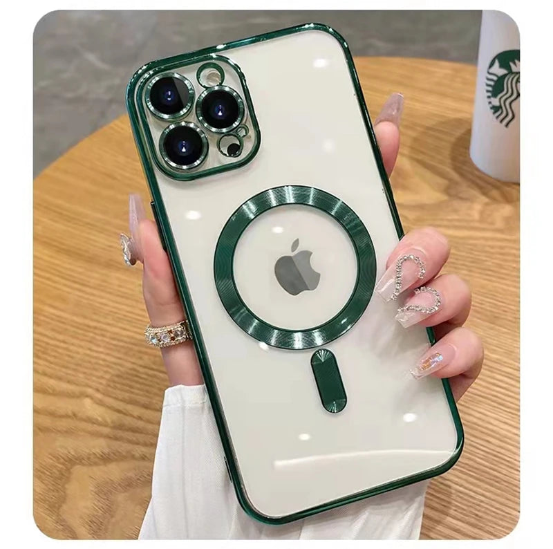 Metallic Plating Magsafe Phone Case ( for iPhone)
