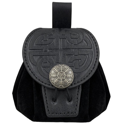 Medieval PU Leather Dice or Coin Bag